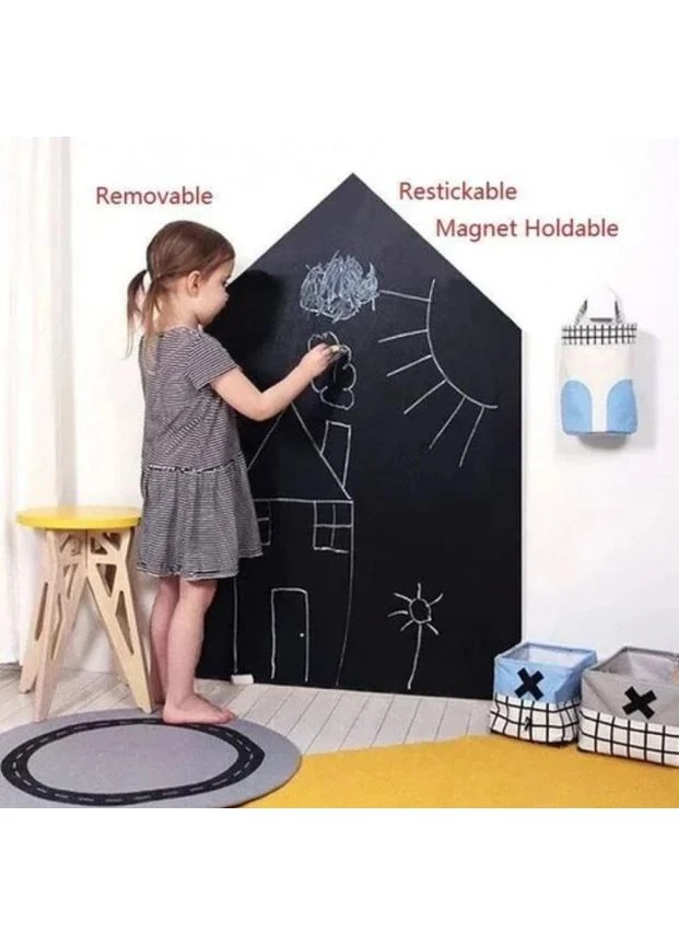 Самоклеюча плівка для малювання крейдою Black Board Sticker Fan & Fan (393819392)