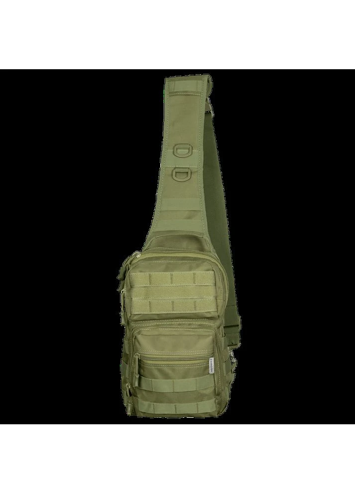 Сумка COB Sling Олива (7118) для активного відпочинку, тактична, з матеріалу Oxford 900D, вологостійка, з MOLLE стропами Camotec (394953341)