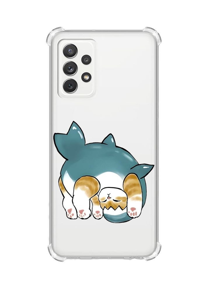 Чохол з потовщеними кутами на Samsung Galaxy A72 (A725):: Котик акула (принт 378) Creative (360705877)