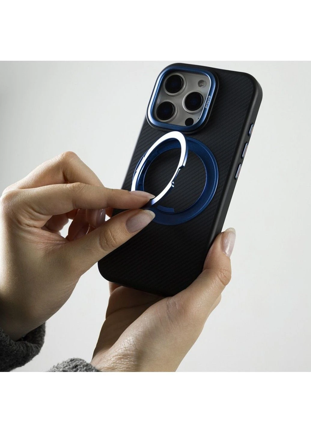 Чохол Reinforce Case with Magnetic Ring iPhone 14 Pro Max Black Proove (382779075)