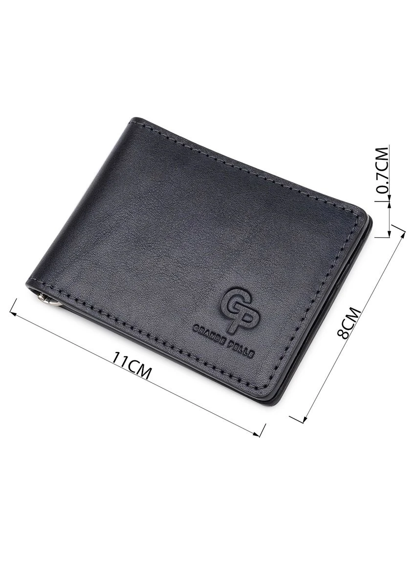 Кожаный мужской зажим для денег 11544 Grande Pelle (394031097)