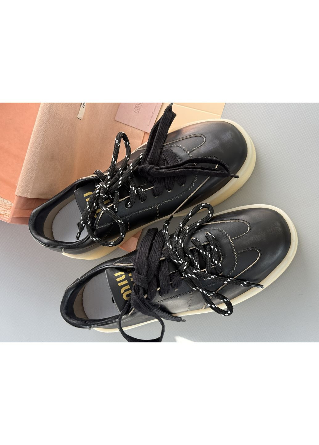 Кросівки жіночі Miu Miu Black| Міу Міу чорні No Brand чорні демісезони (365963542)