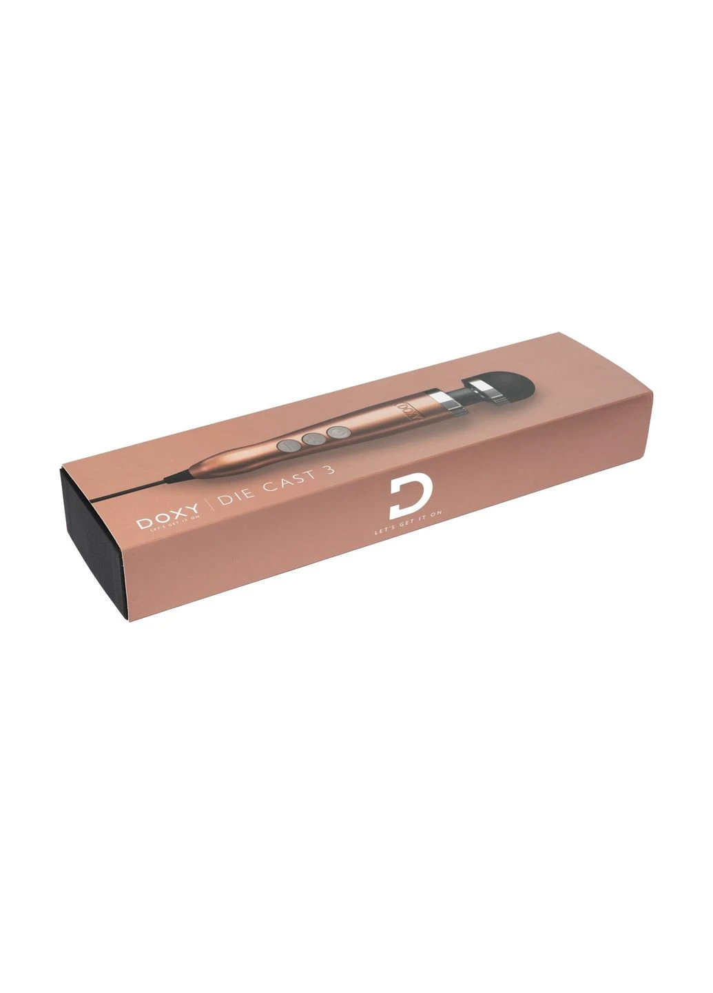 Вибромассажер Die Cast 3, очень мощный, питание 220В, металлический корпус - CherryLove Doxy (366962688)