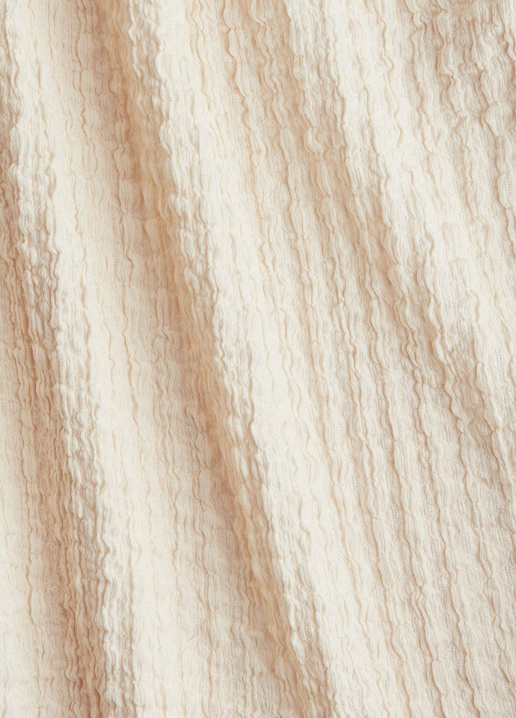 Кремовое кэжуал платье H&M однотонное