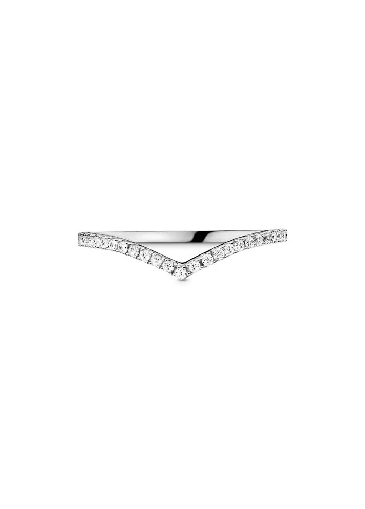 Кольцо сияющее Wishbone Pandora (398907686)