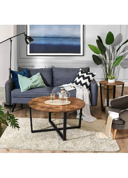Журнальный столик Fleksi круглый в стиле Loft Leobert (361951848)