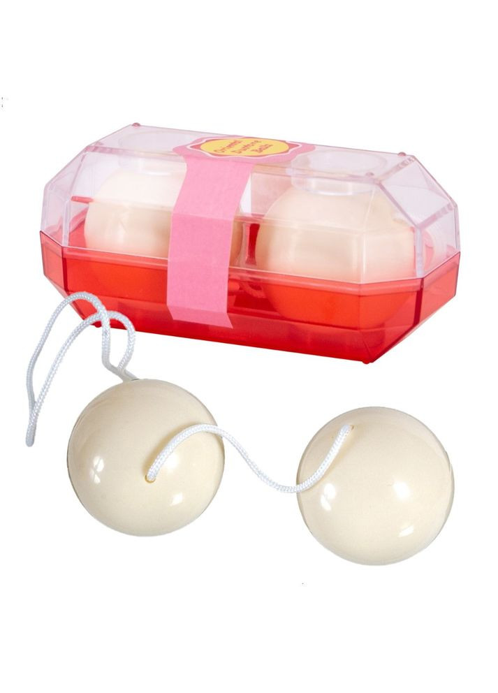 Вагінальні кульки білі "Duoballs" Seven Creations (301021021)