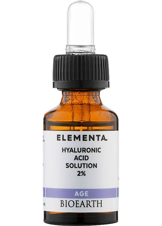 Сироватка "Гіалуронова кислота 2%" Elementa AGE Hyaluronic Acid 2% 30ml (912077-143491) Bioearth (368638386)