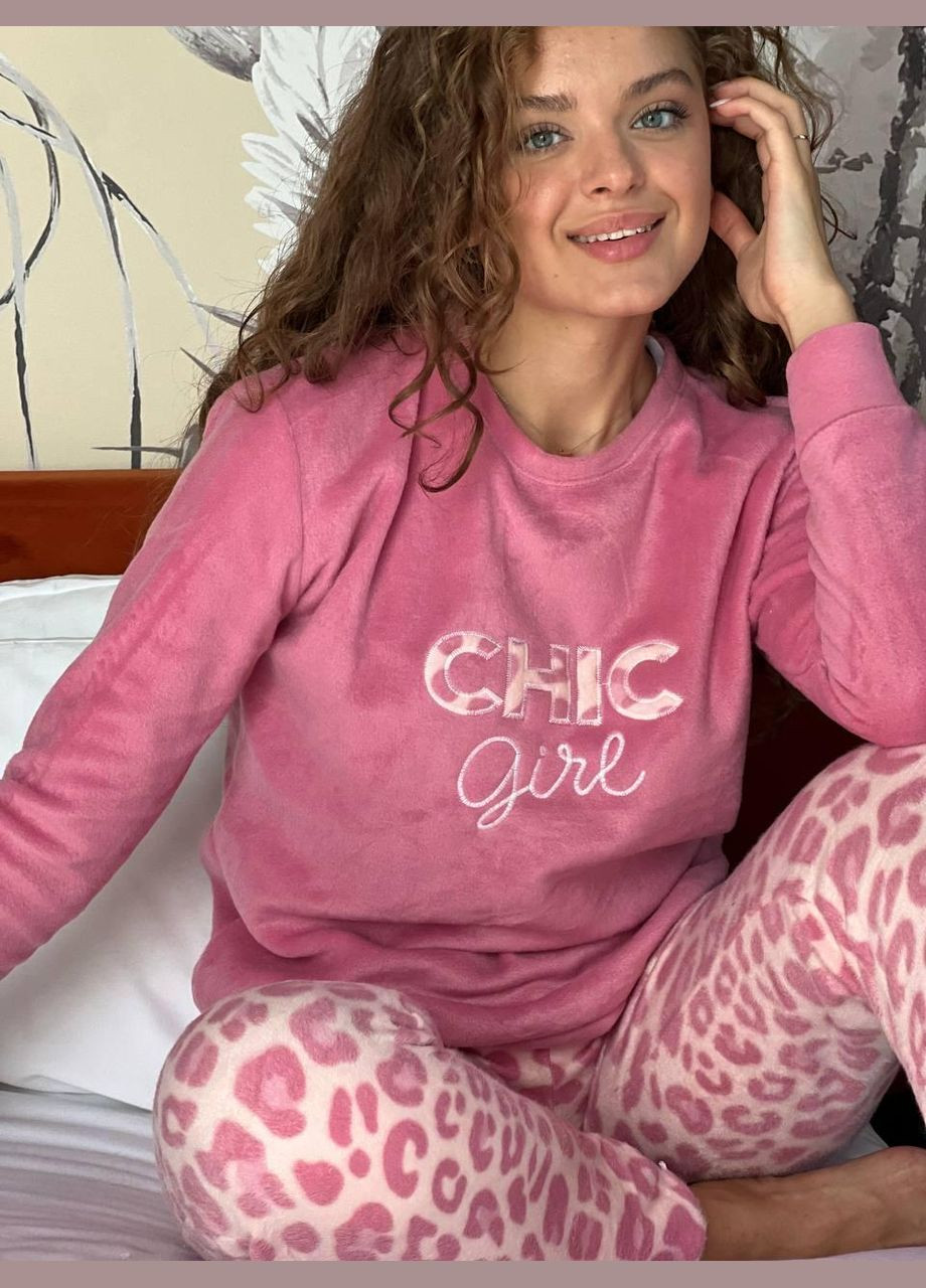 Розовая женская пижама розовая m (2468) GT