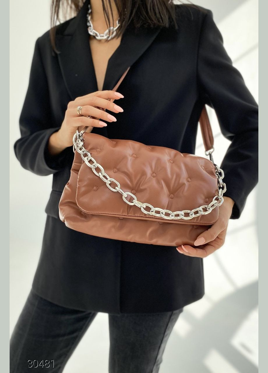 Стеганая сумка с ремнем-цепочкой Liton (303699099)