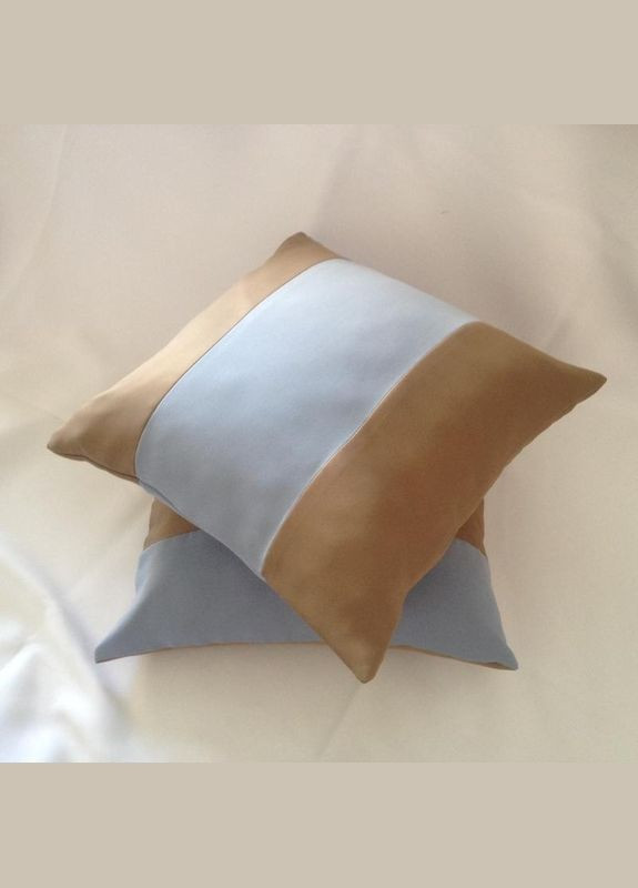 Декоративная подушка набор 2 шт. 45*45 см Голубой, бежевый Hanna (317171305)