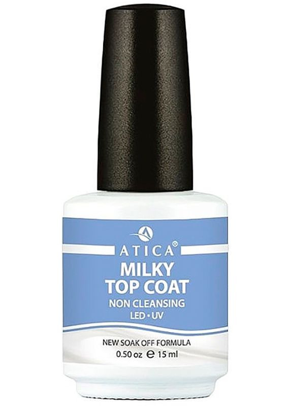 Финишное покрытие Milky Top Coat, 15 мл Atica (353845366)