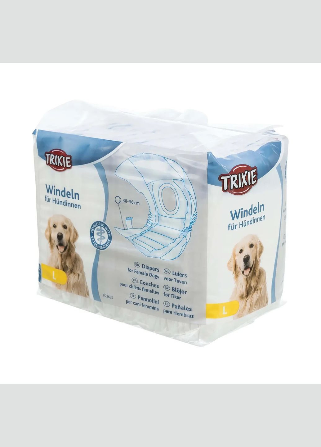 Підгузки для собакдівчаток (сук) 38-56 см L 12 шт. (23635) Trixie (278308799)