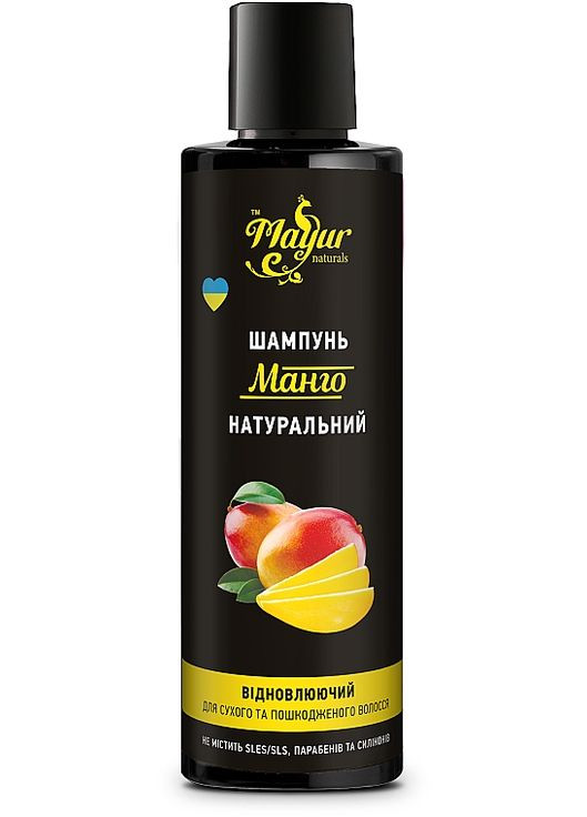Восстанавливающий натуральный шампунь "Манго" для сухих и поврежденных волос 500ml (778282-29489) Mayur (368615639)
