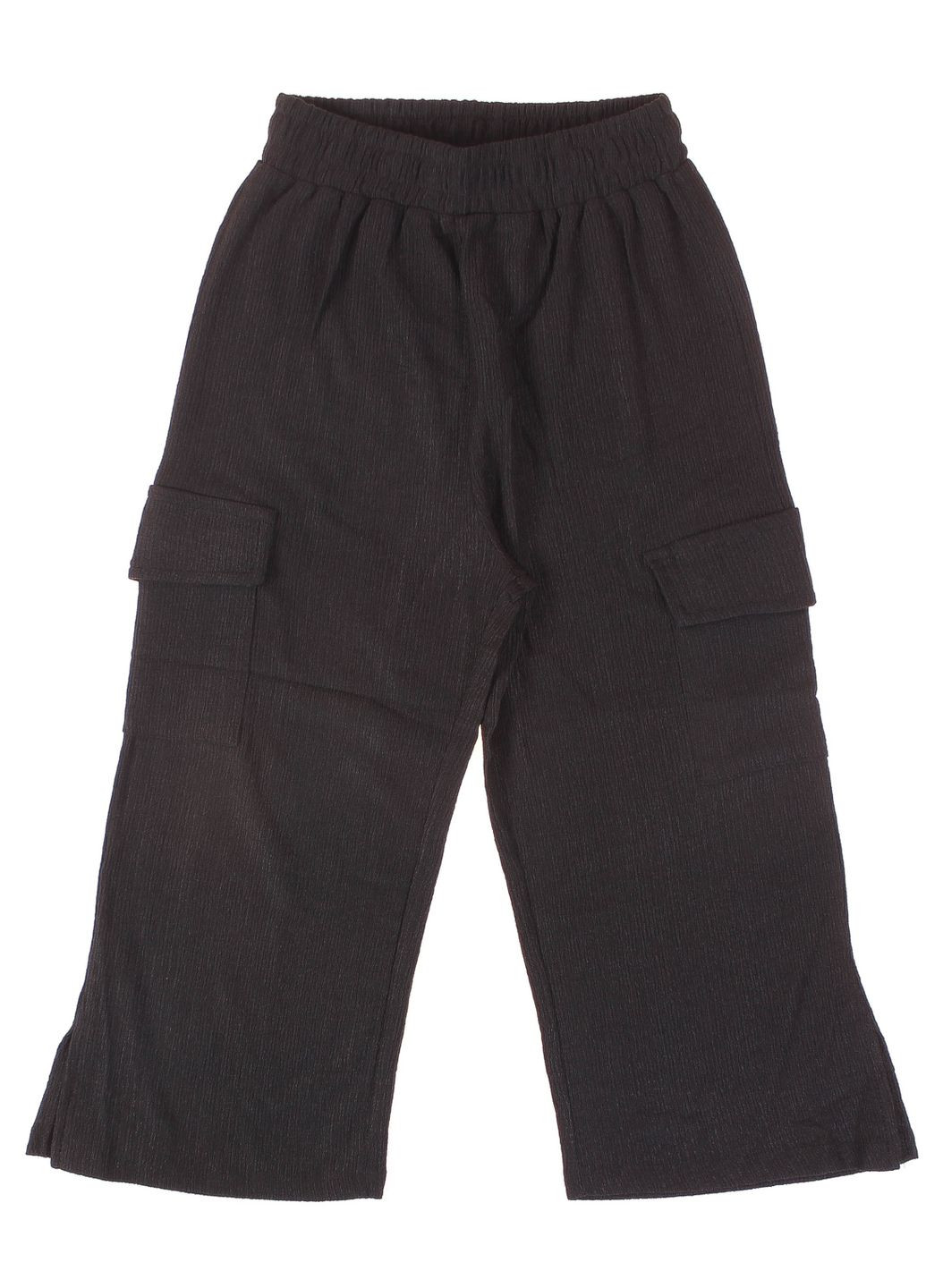 Рожевий літній футболка + штани кюлоти 18795 свiтло рожевий і чорний Breeze