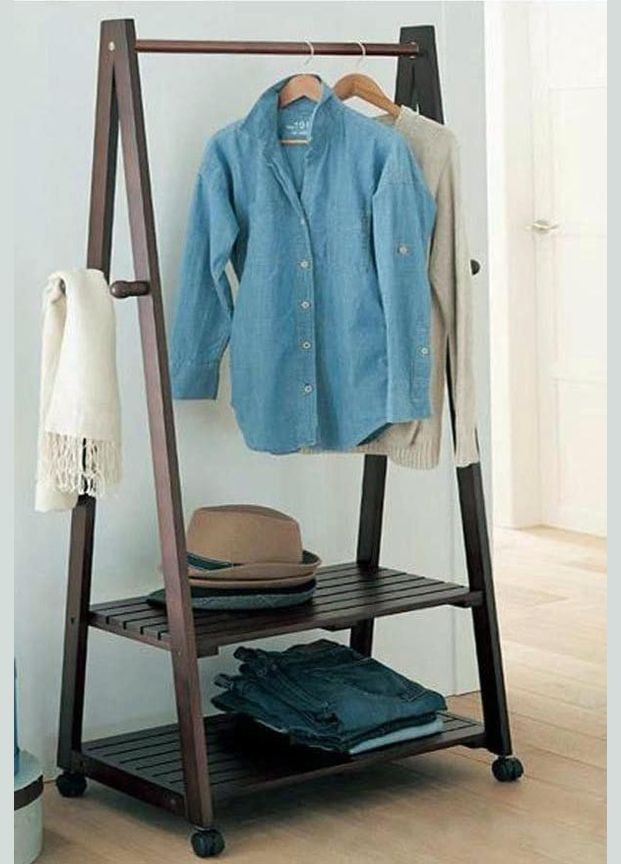 Стойка вешалка для одежды из дерева Ардино мокко (СВГ-003310) No Brand (328078812)