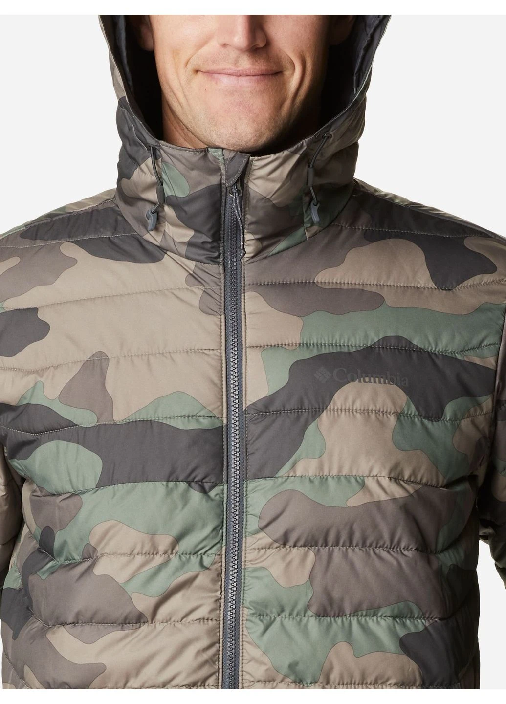 Комбінована зимня куртка powder lite™ hooded insulated jacket camo/green 1693931-317 Columbia