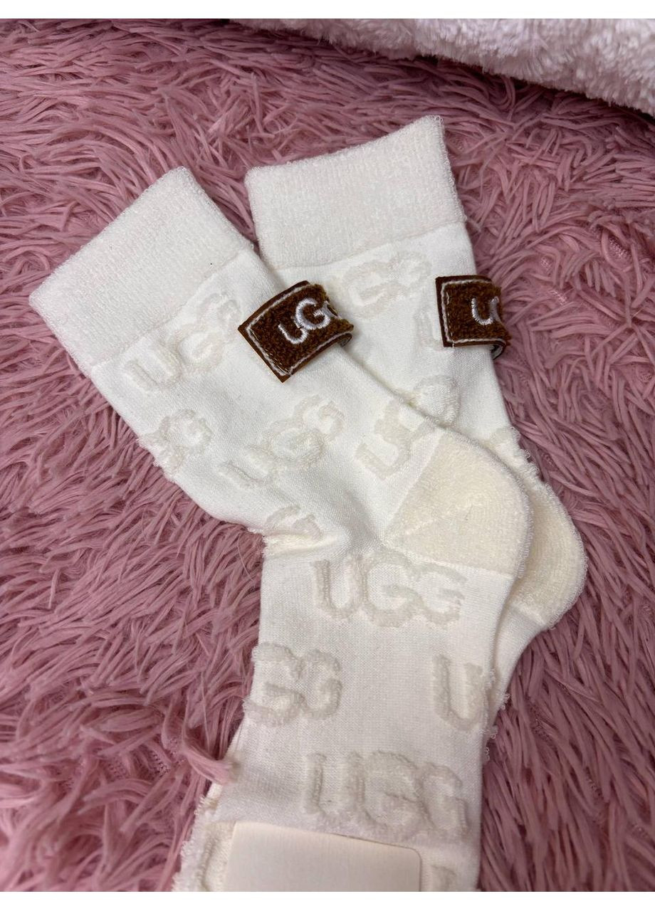 Молочные теплые носки угг, хорошие носки, высокие носки, махровые (369654563)