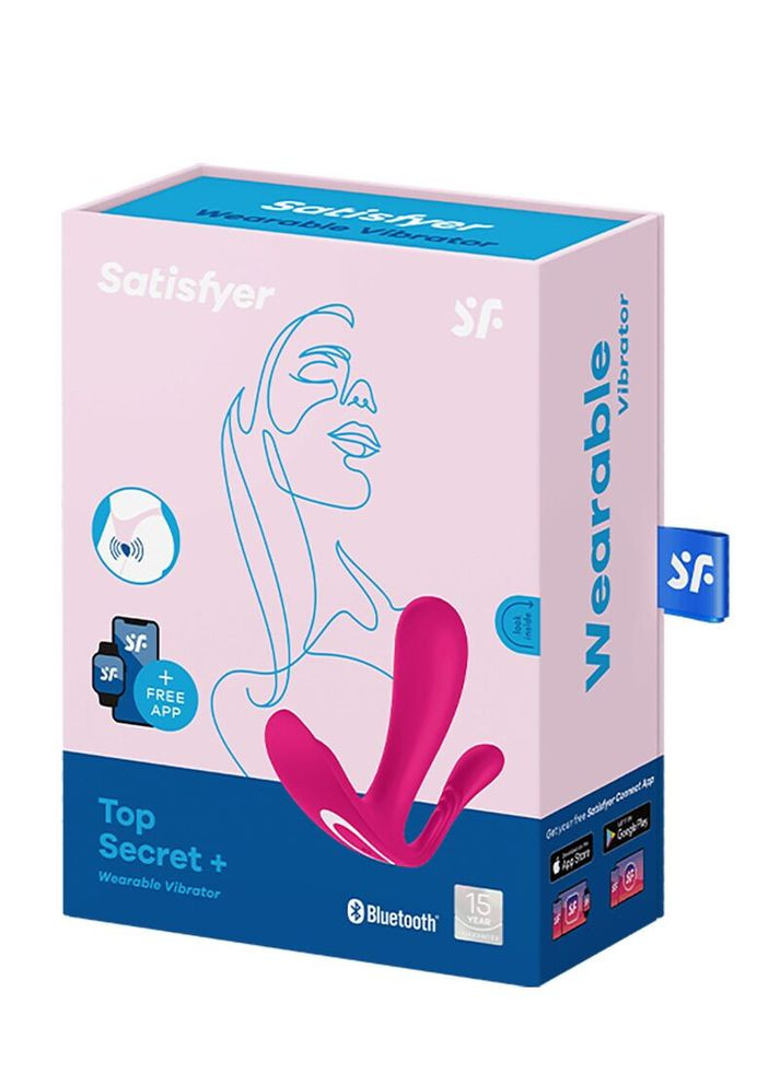 Подвійний смарт-вібратор у трусики Top Secret+ Pink Satisfyer (366876744)