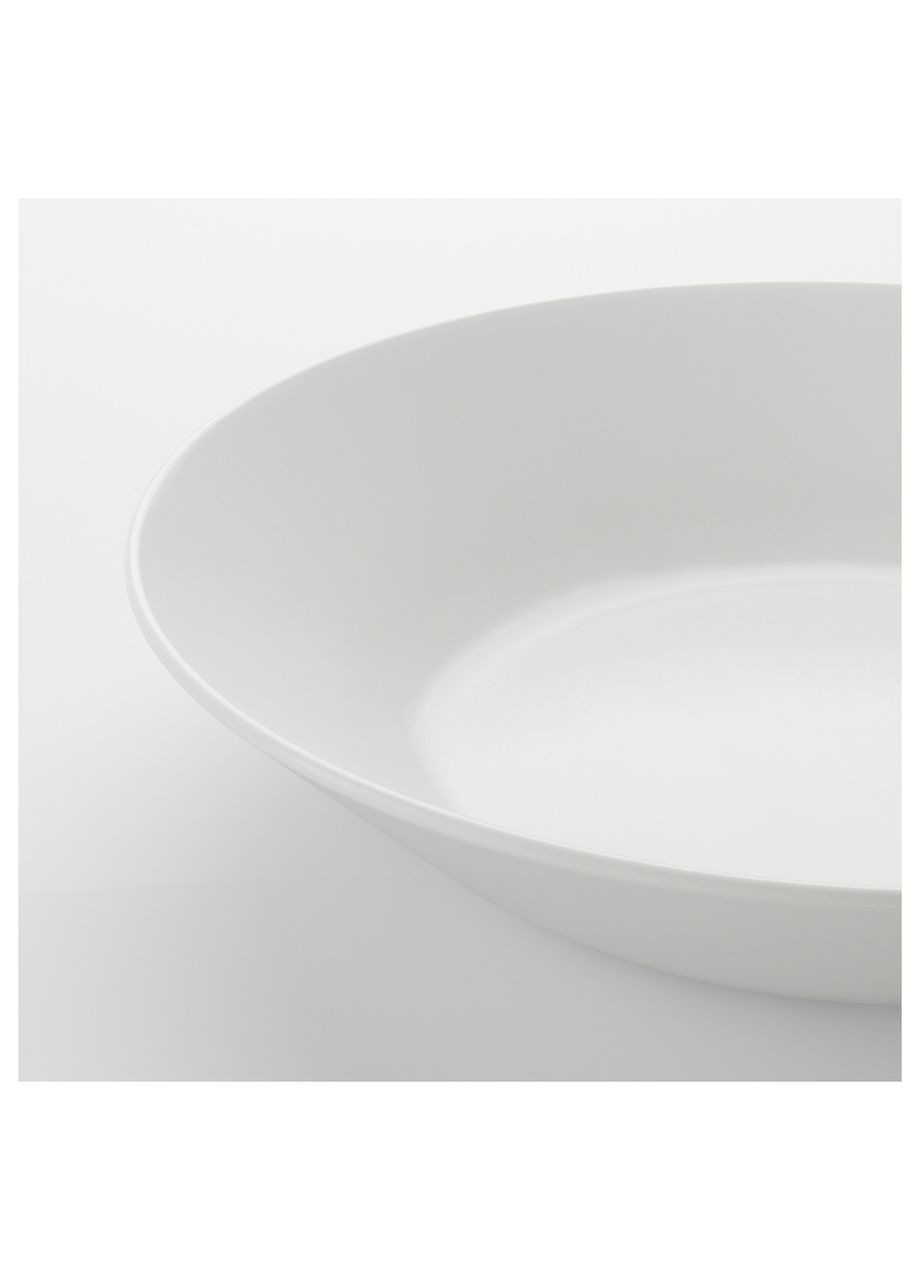 Тарелка глубокая белый 20 см IKEA (272149880)
