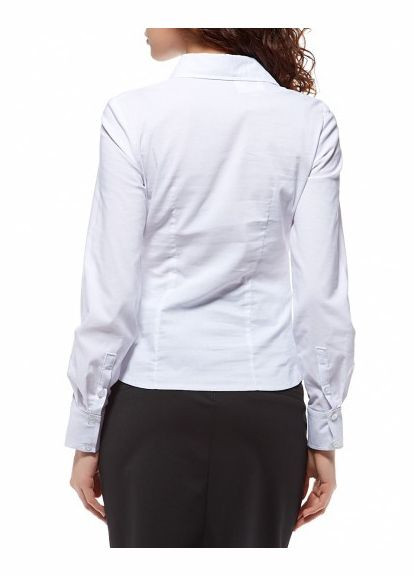 Белая женская рубашка с карманами P73 2 Льва (342414986)
