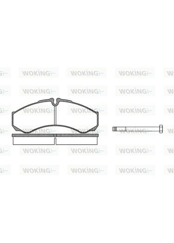 Колодки гальмівні диск. перед. (вир-во Remsa) Iveco Daily II III IV V VI Brembo ver. (P7513.00) Woking (364977407)