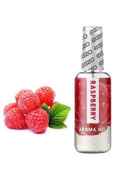Съедобный гель-лубрикант AROMA GEL Малина 50 мл Egzo (372737694)