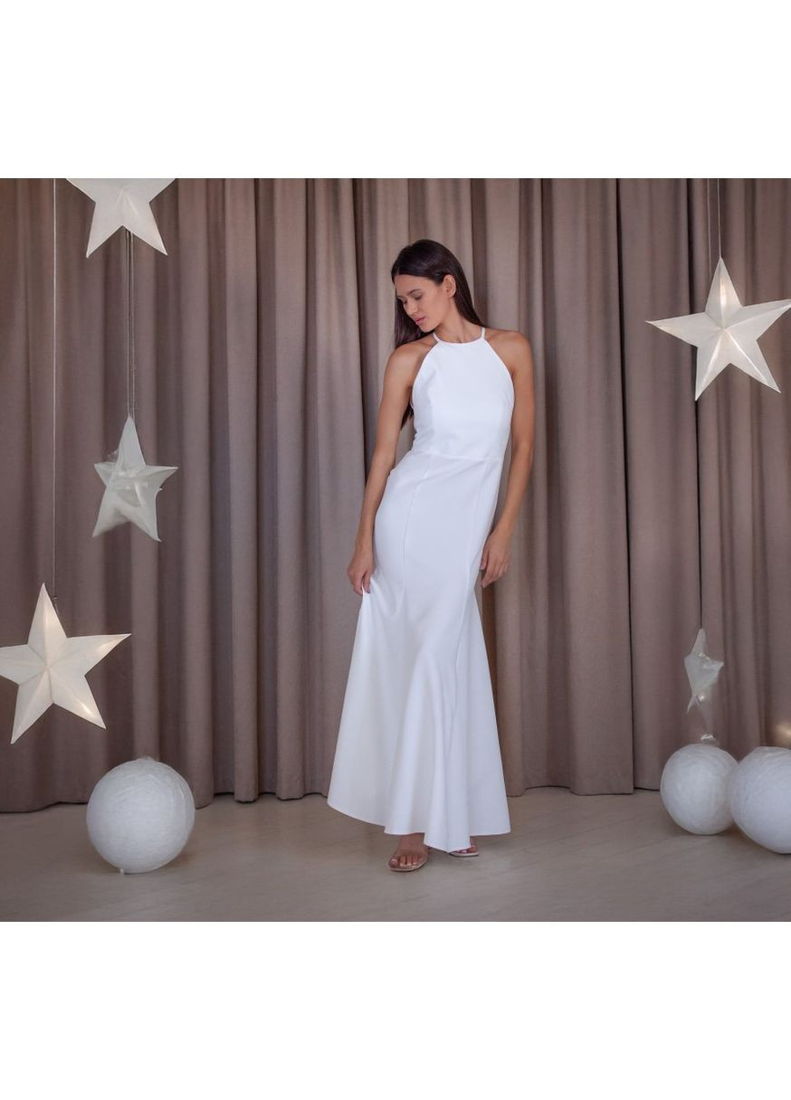 Білий вечірня плаття WINN однотонна