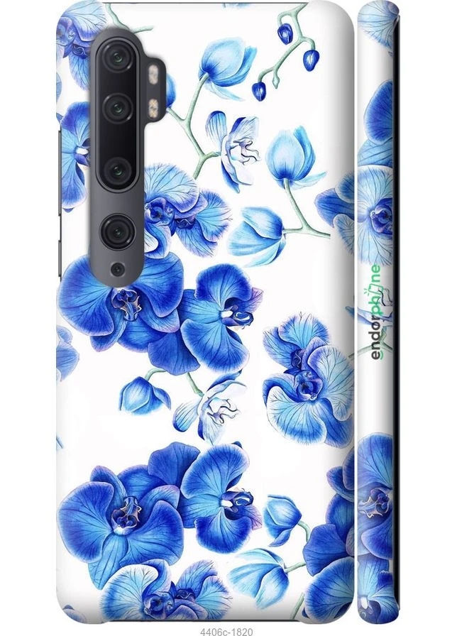 Чехол на Xiaomi Mi Note 10 Голубые орхидеи "4406m-1820-70447" Endorphone (387719852)