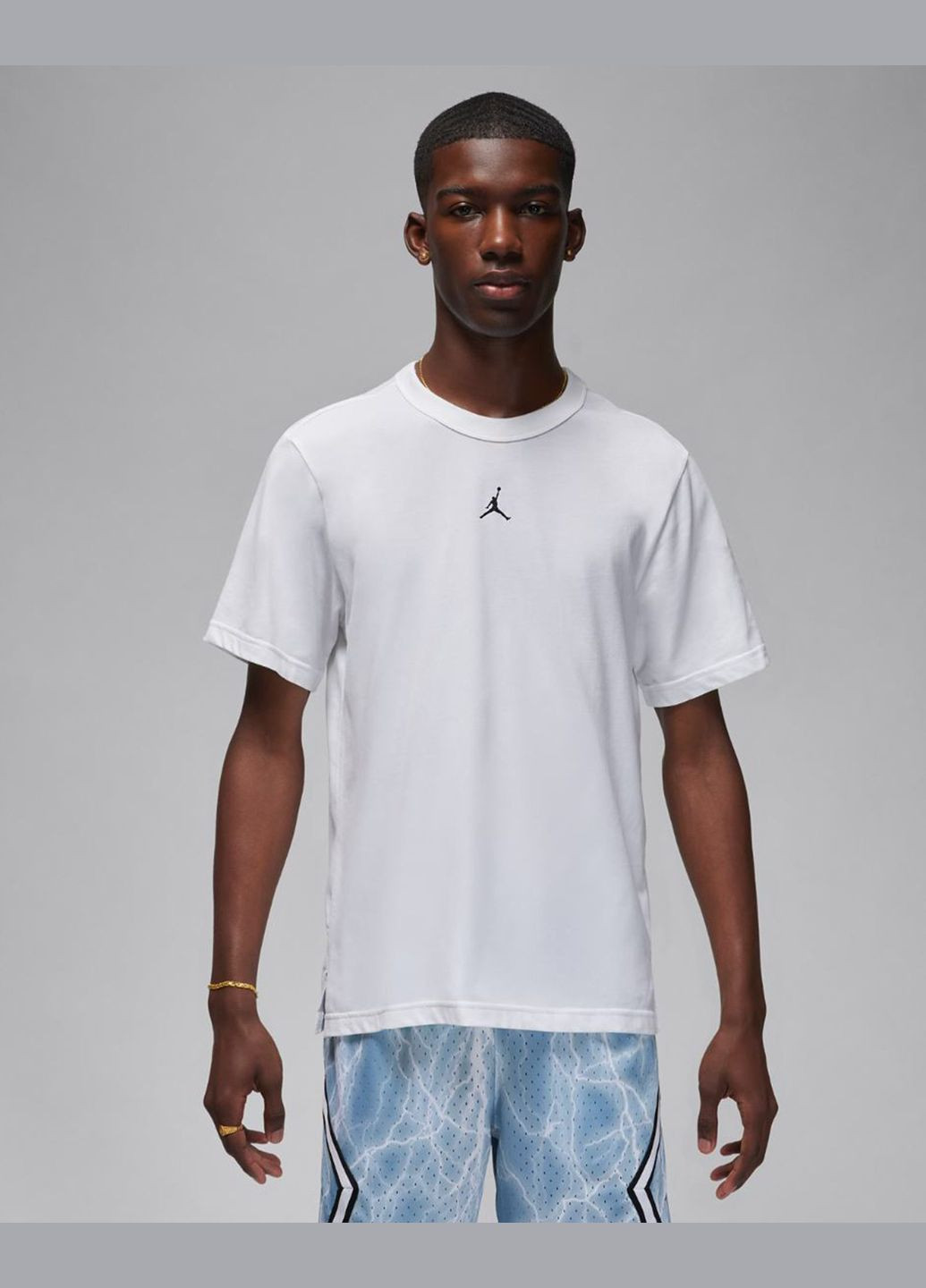 Біла футболка чоловіча dri-fit sprt ss top fn5829-100 біла Jordan