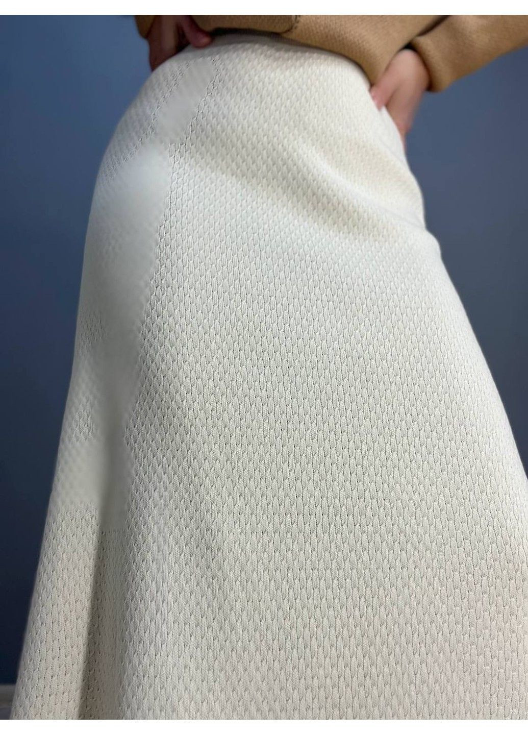 Молочная юбка женская 2024402 трапеция косичка длинная one size My Fashion