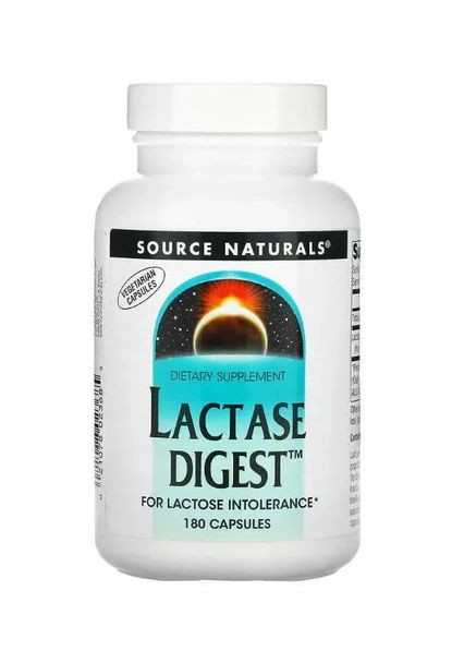 Лактаза (Lactase Digest) 10 мг 180 капсул Source Naturals (361116717)