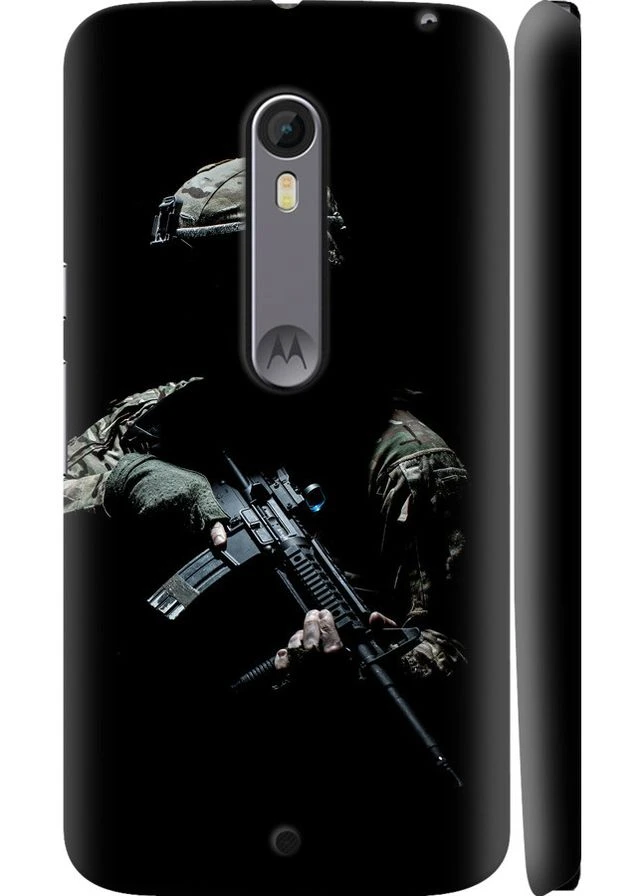 3D пластиковий глянцевий чохол 'Захисник v3' для Endorphone Motorola Moto X Style (383356821)