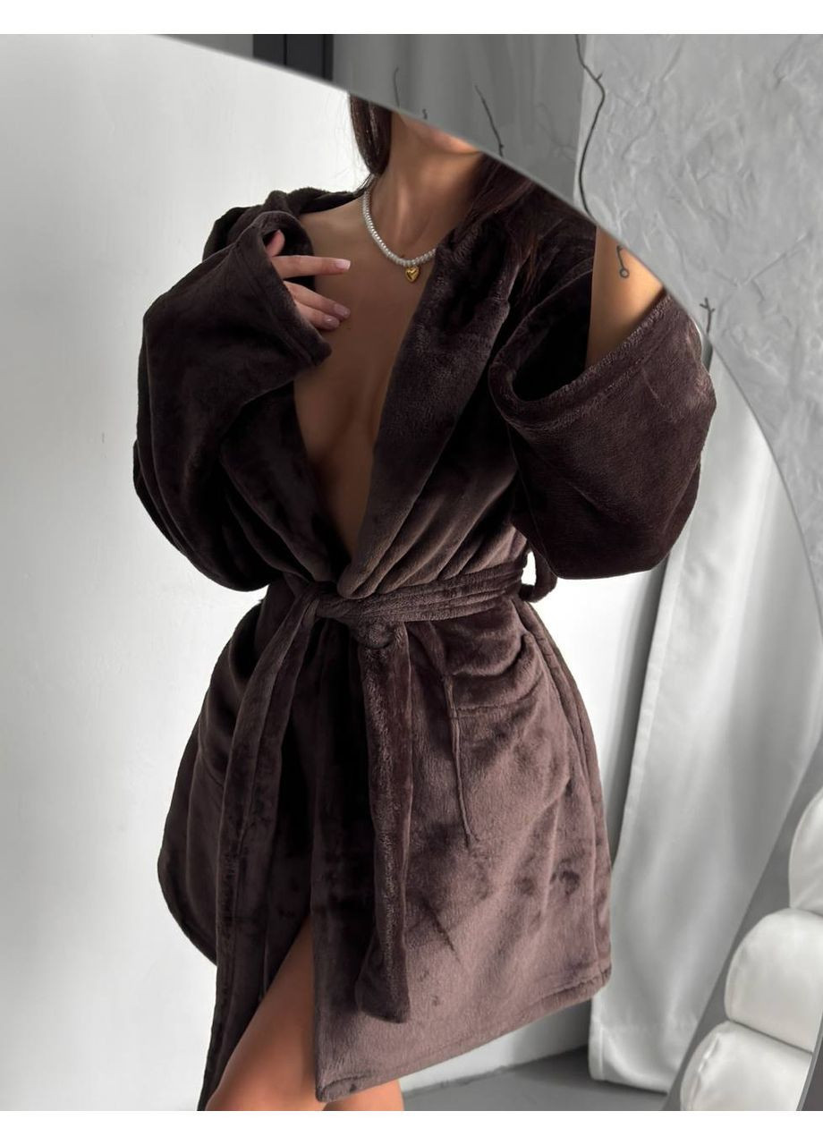 Махровый короткий халат Adelante (369378330)