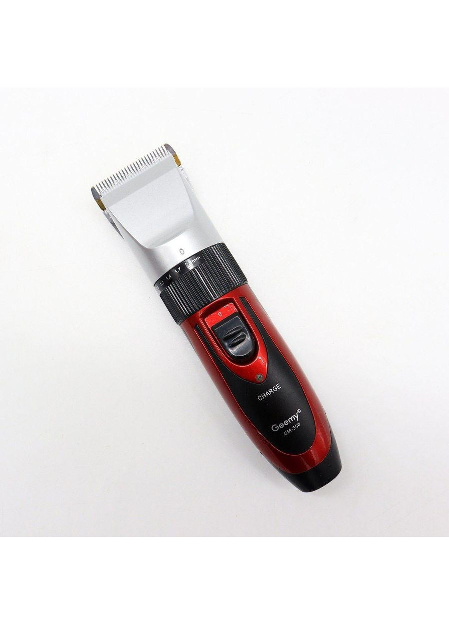 Машинка для стриження волосся + 2 акумулятори GM-550 / Акумуляторний тример для бороди / Електробритва Geemy (370258476)