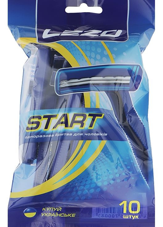 Одноразовий станок для гоління, 10 шт. Start 10шт (920324-59349) Lezo (365814296)