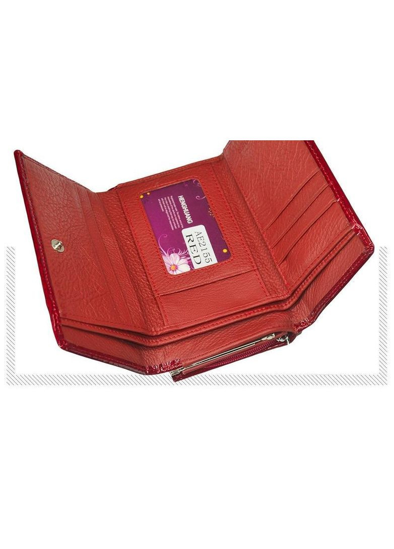 Кожаный женский кошелек на кнопке 0534 Henghuang (307284817)