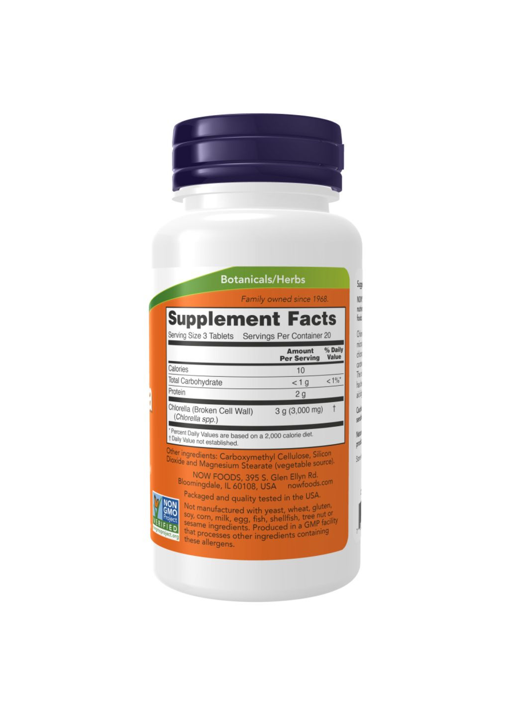 Хлорелла таблетки для імунітету 1000 мг 60 шт антиоксиданти без цукру Now Foods (367956729)