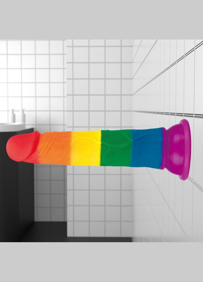 Кольоровий фалоімітатор на присосці "Prider Dildo 7" Lovetoy (301417042)