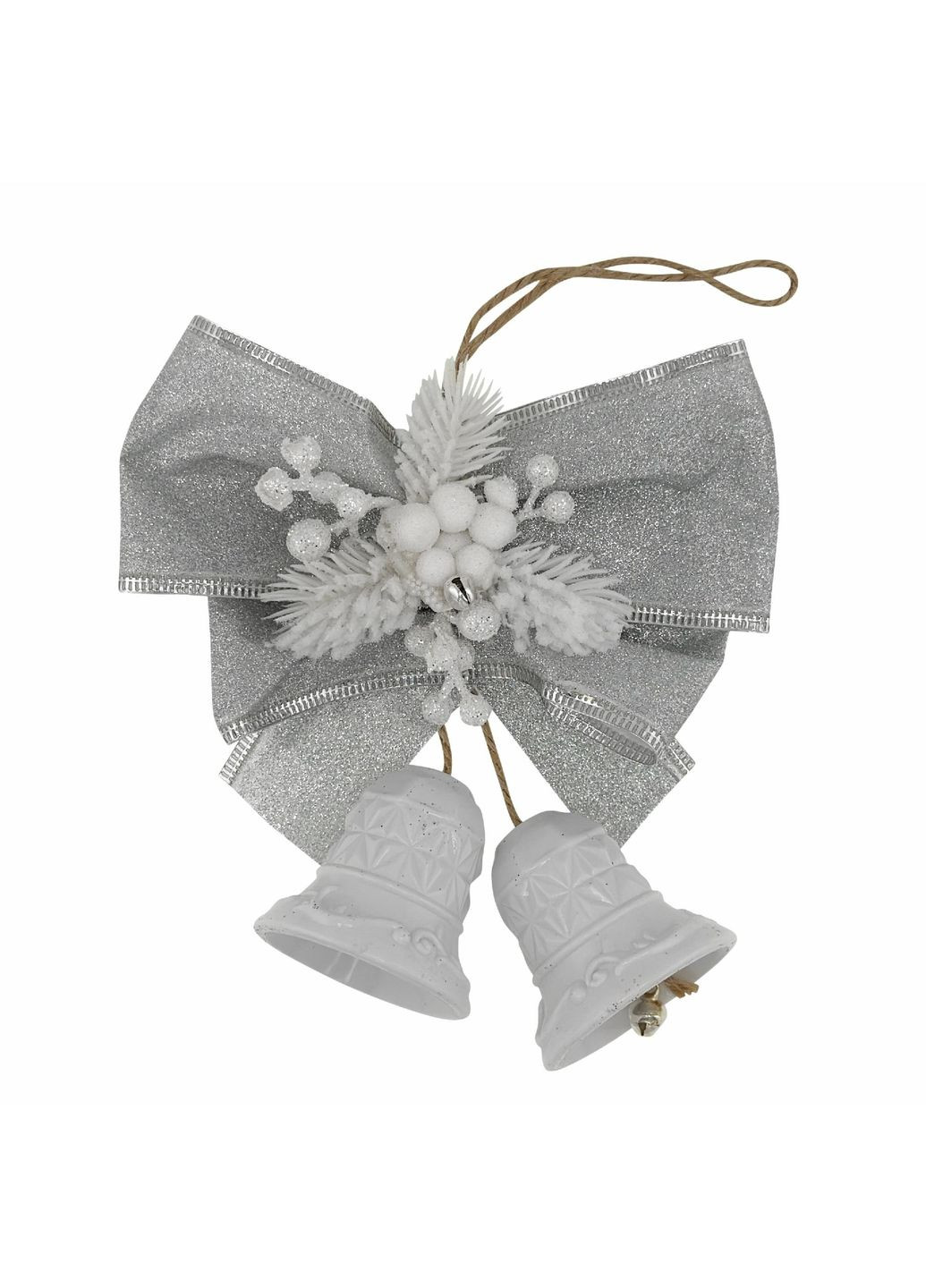 Прикраса новорічна Дзвіночки з декором №11 15х15 см MIS LT (365627277)