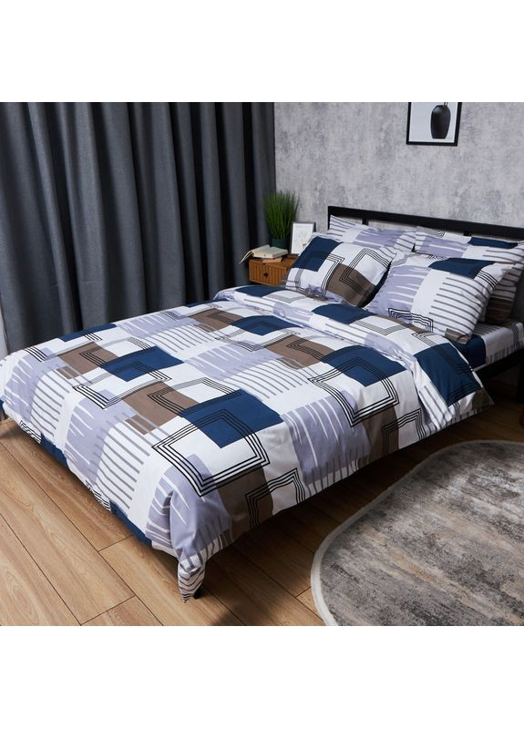 Комплект постельного белья Бязь Gold Люкс «» Евро 200х220 наволочки 2х40х60 (MS-820006030) Moon&Star Bold Lines (356113898)