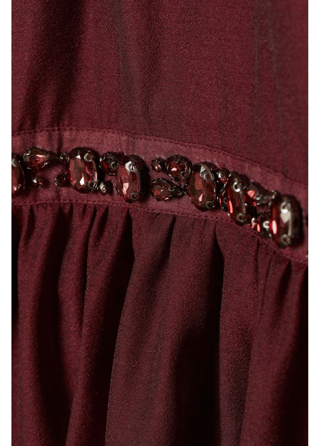 Бордовое платье H&M