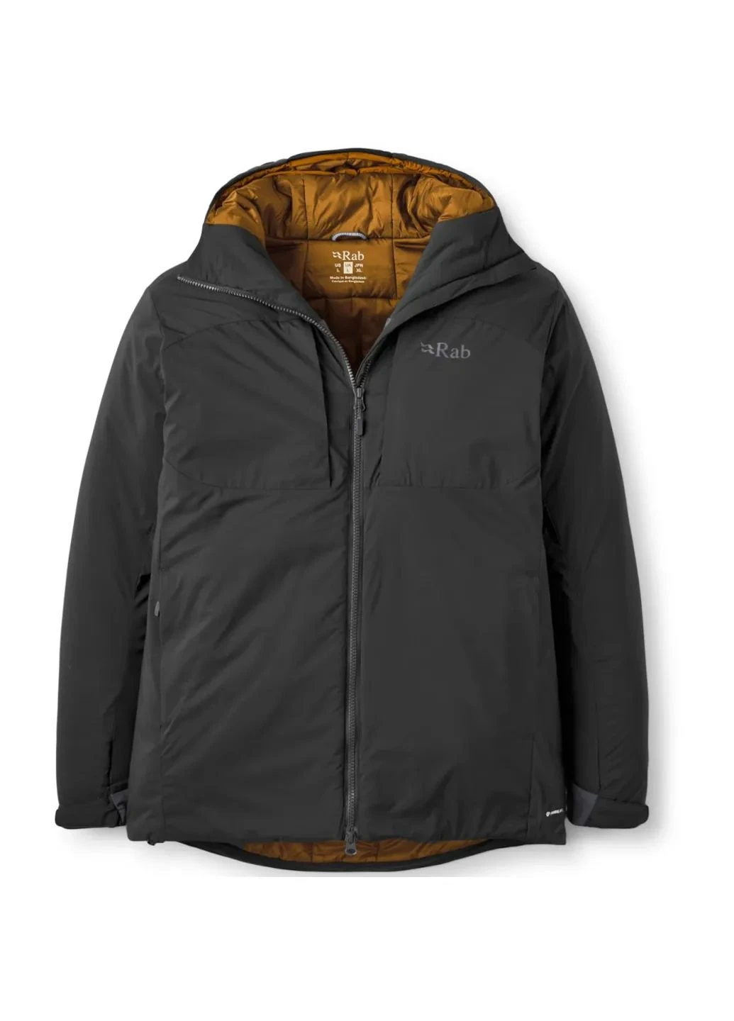 Чорна демісезонна куртка xenair alpine jacket mns Rab
