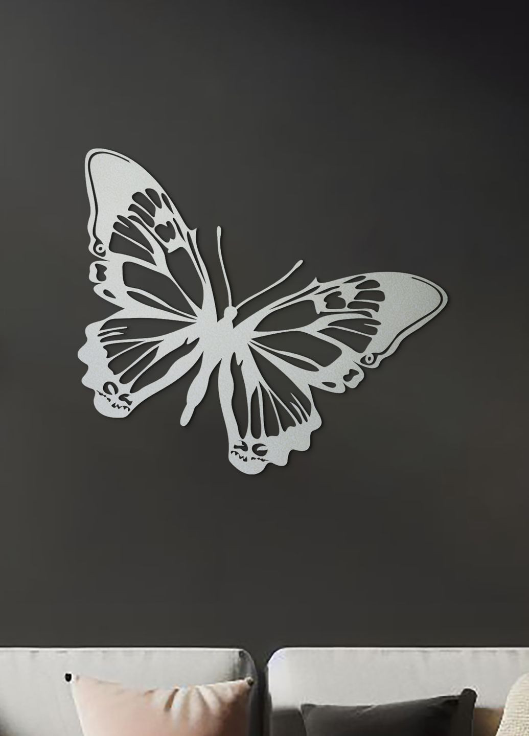 Картина на стену, деревянный декор для дома "Большая бабочка", декоративное панно 35х40 см Woodyard (292112041)