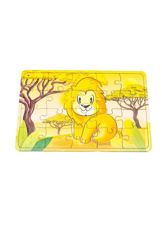 Дитячий дерев'яний пазл Цар звірів Арт-10023, 20 елементів No Brand (339776281)