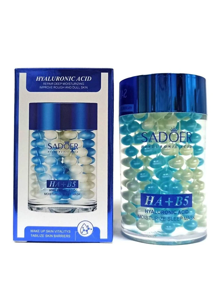 Маска для обличчя зволожуюча нічна Sadoer HA+B5 Moisturize Sleep Mask з гіалуроновою кислотою 120 г SD51797 No Brand (385325035)