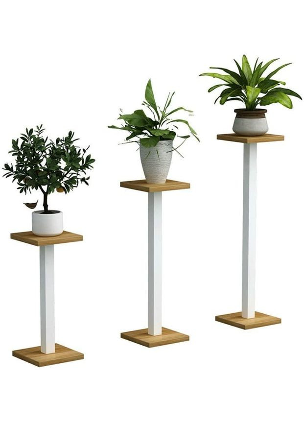 Подставка для цветов из дерева Прагосета 100 зефир-бланже (ЦСТ-01442001) No Brand (328227176)