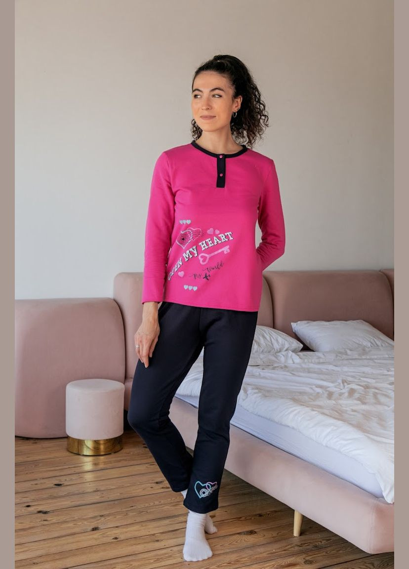 Темно-рожева всесезон піжама жіноча hc (h001-8240-023-33) No Brand