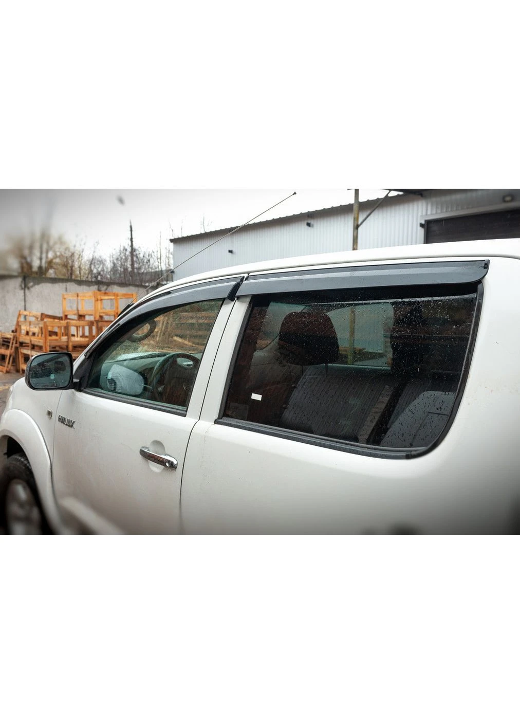 Дефлекторы окон (4 шт., Sport) для Toyota Hilux 2006-2015 гг. Sunplex (389047566)