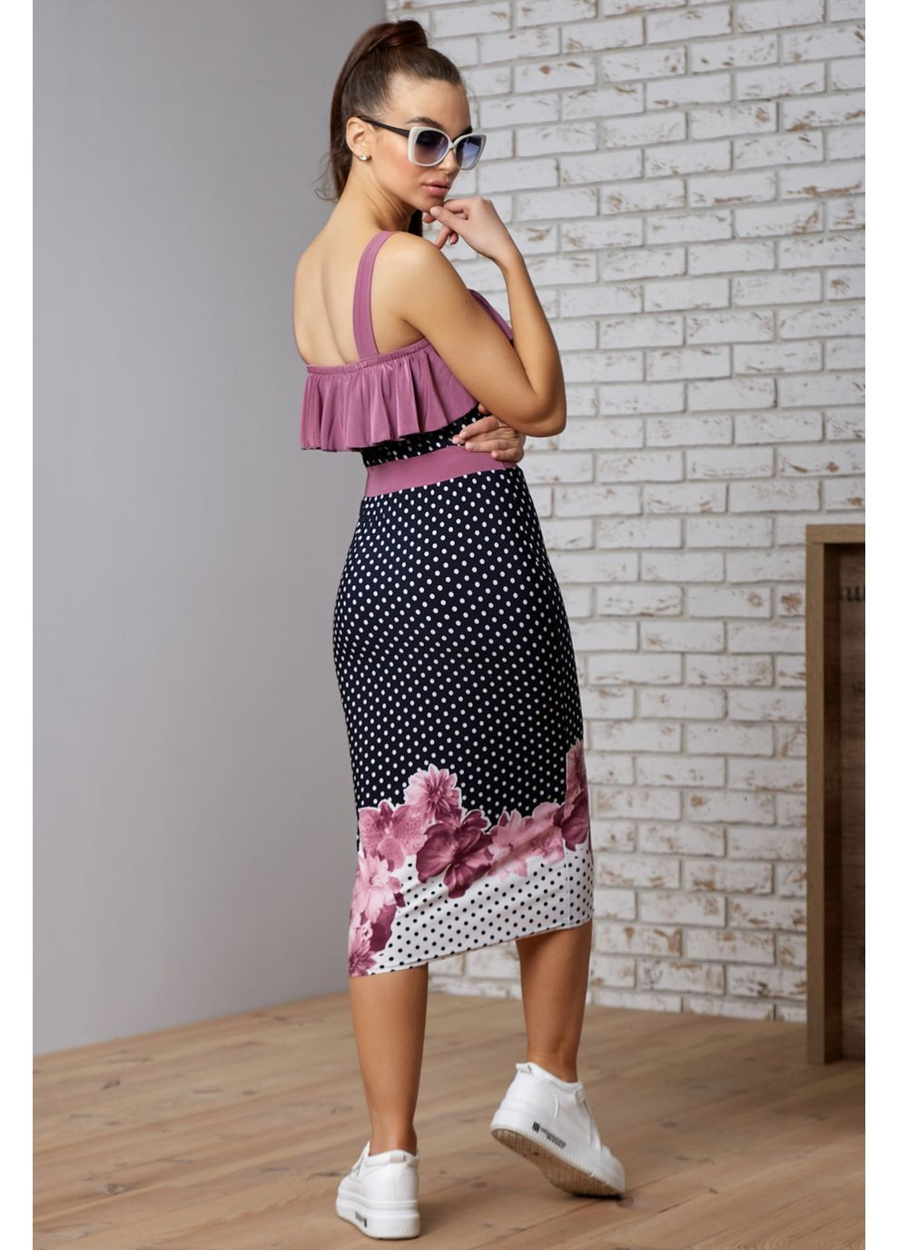 Черное платье 630.1385+а Seventeen